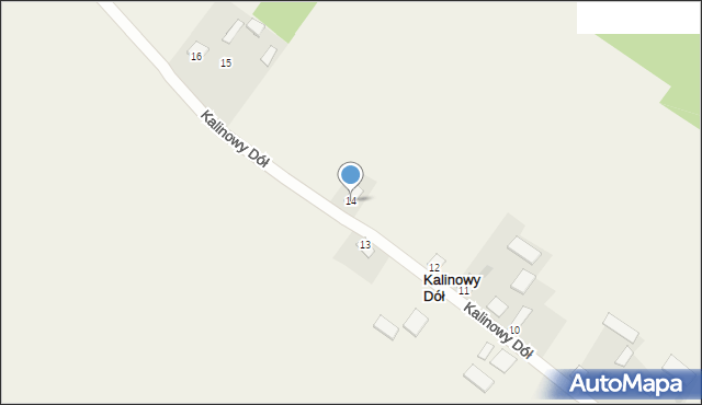 Kalinowy Dół, Kalinowy Dół, 14, mapa Kalinowy Dół