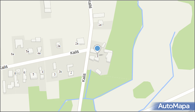 Kaliś, Kaliś, 1, mapa Kaliś