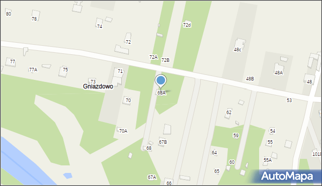 Kaliska, Kaliska, 68A, mapa Kaliska