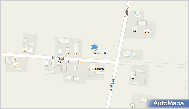 Kaliska, Kaliska, 1Z, mapa Kaliska