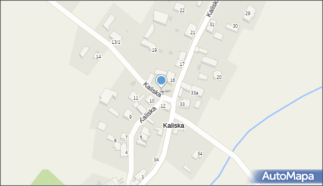 Kaliska, Kaliska, 15, mapa Kaliska