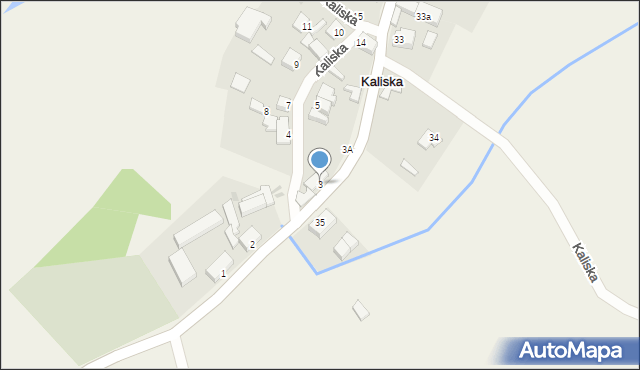 Kaliska, Kaliska, 3, mapa Kaliska