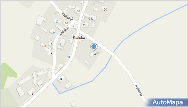 Kaliska, Kaliska, 34, mapa Kaliska