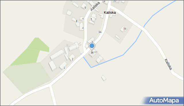 Kaliska, Kaliska, 35, mapa Kaliska