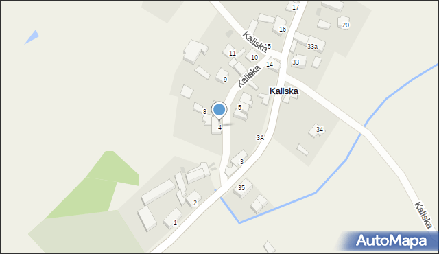 Kaliska, Kaliska, 4, mapa Kaliska