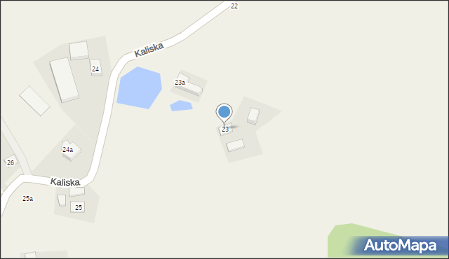 Kaliska, Kaliska, 23, mapa Kaliska