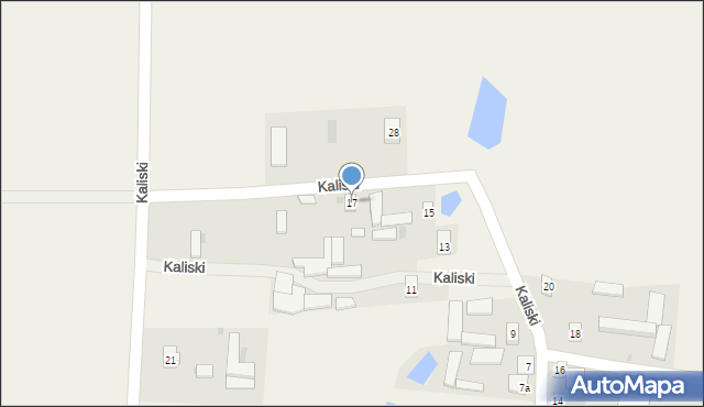 Kaliski, Kaliski, 17, mapa Kaliski