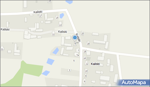 Kaliski, Kaliski, 9, mapa Kaliski