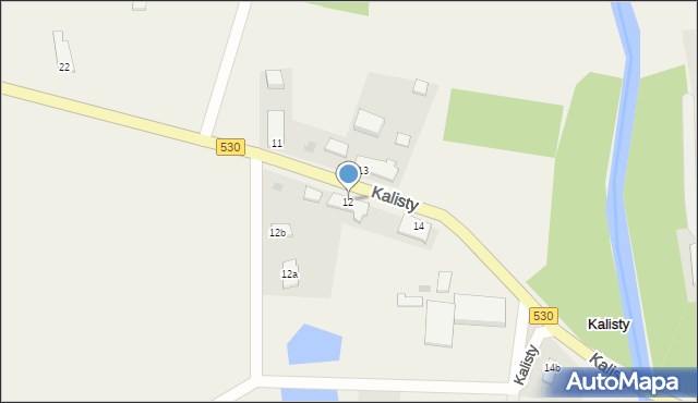 Kalisty, Kalisty, 12, mapa Kalisty