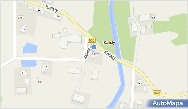 Kalisty, Kalisty, 14b, mapa Kalisty