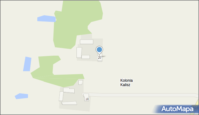 Kalisz, Kalisz, 20, mapa Kalisza