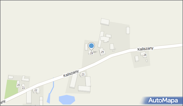 Kaliszany, Kaliszany, 24, mapa Kaliszany