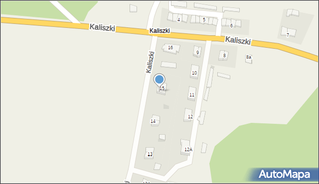 Kaliszki, Kaliszki, 15B, mapa Kaliszki