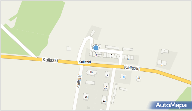 Kaliszki, Kaliszki, 4, mapa Kaliszki