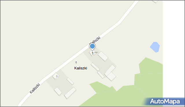 Kaliszki, Kaliszki, 5, mapa Kaliszki