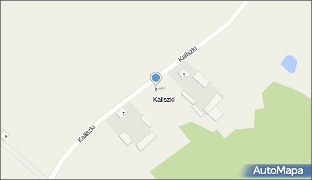 Kaliszki, Kaliszki, 6, mapa Kaliszki