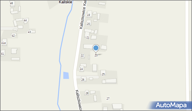Kaliszkowice Kaliskie, Kaliszkowice Kaliskie, 23, mapa Kaliszkowice Kaliskie
