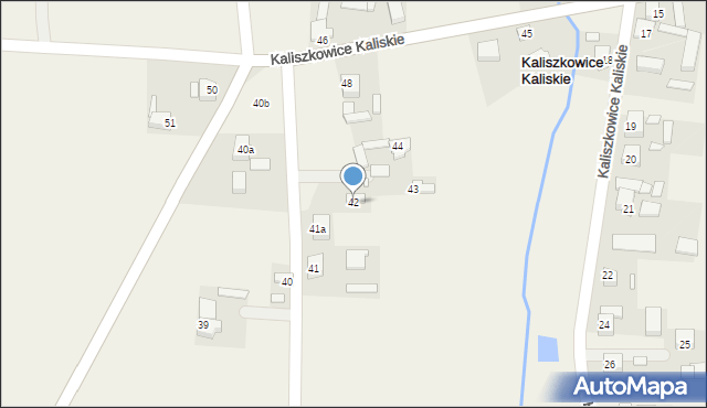 Kaliszkowice Kaliskie, Kaliszkowice Kaliskie, 42, mapa Kaliszkowice Kaliskie