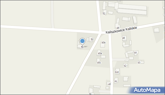 Kaliszkowice Kaliskie, Kaliszkowice Kaliskie, 51, mapa Kaliszkowice Kaliskie