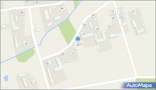Kaliszkowice Ołobockie, Kaliszkowice Ołobockie, 12, mapa Kaliszkowice Ołobockie