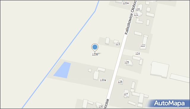 Kaliszkowice Ołobockie, Kaliszkowice Ołobockie, 123b, mapa Kaliszkowice Ołobockie