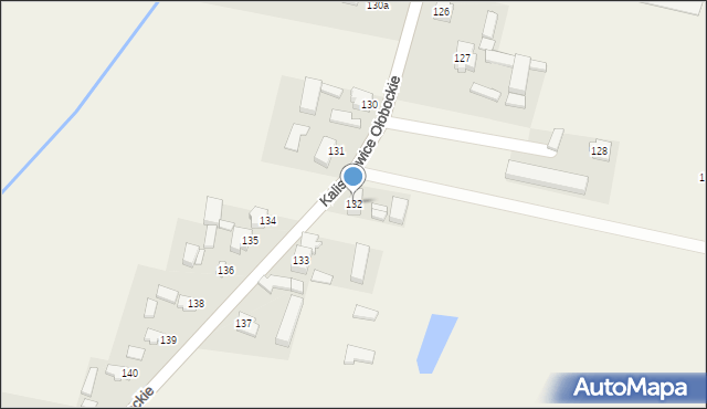 Kaliszkowice Ołobockie, Kaliszkowice Ołobockie, 132, mapa Kaliszkowice Ołobockie