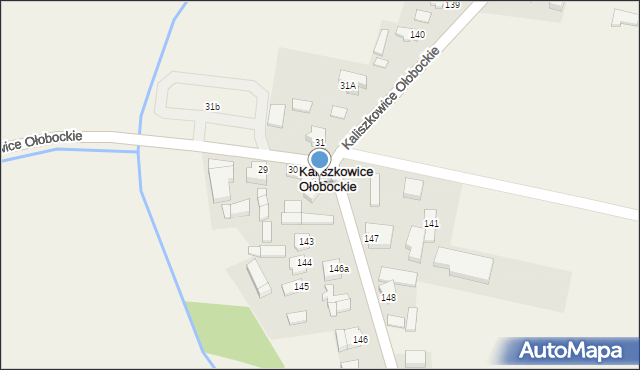 Kaliszkowice Ołobockie, Kaliszkowice Ołobockie, 142, mapa Kaliszkowice Ołobockie