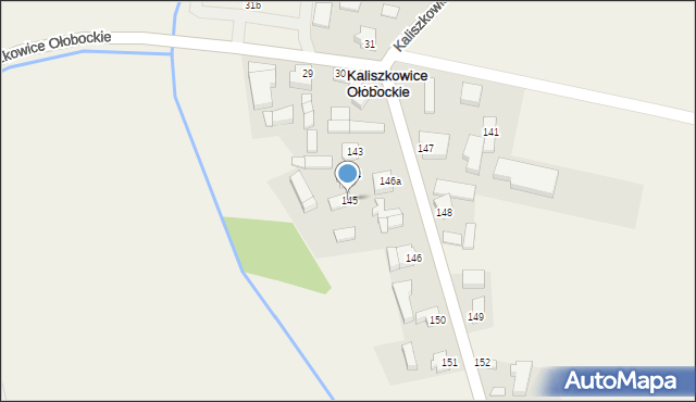 Kaliszkowice Ołobockie, Kaliszkowice Ołobockie, 145, mapa Kaliszkowice Ołobockie