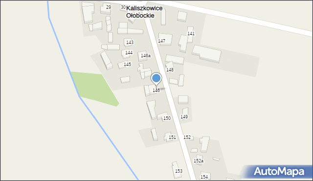 Kaliszkowice Ołobockie, Kaliszkowice Ołobockie, 146, mapa Kaliszkowice Ołobockie