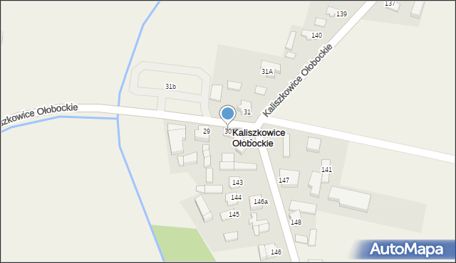Kaliszkowice Ołobockie, Kaliszkowice Ołobockie, 30, mapa Kaliszkowice Ołobockie