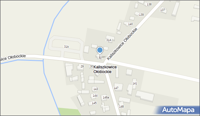 Kaliszkowice Ołobockie, Kaliszkowice Ołobockie, 31, mapa Kaliszkowice Ołobockie