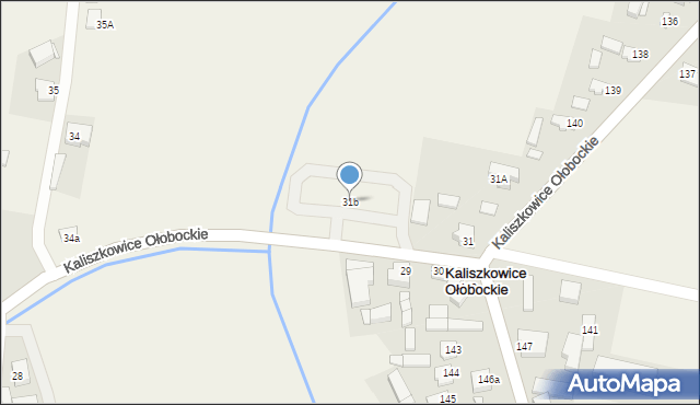 Kaliszkowice Ołobockie, Kaliszkowice Ołobockie, 31b, mapa Kaliszkowice Ołobockie