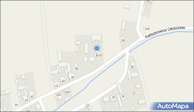 Kaliszkowice Ołobockie, Kaliszkowice Ołobockie, 37, mapa Kaliszkowice Ołobockie
