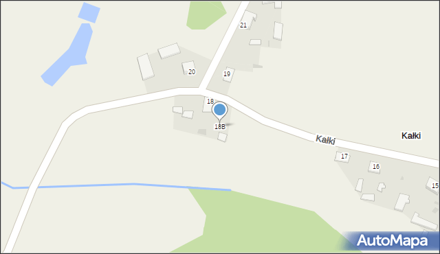 Kałki, Kałki, 18B, mapa Kałki