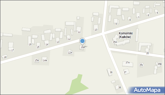 Kałków, Kałków, 11a, mapa Kałków