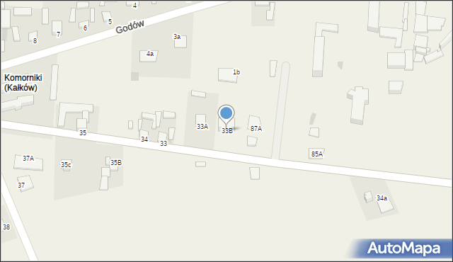 Kałków, Kałków, 33B, mapa Kałków