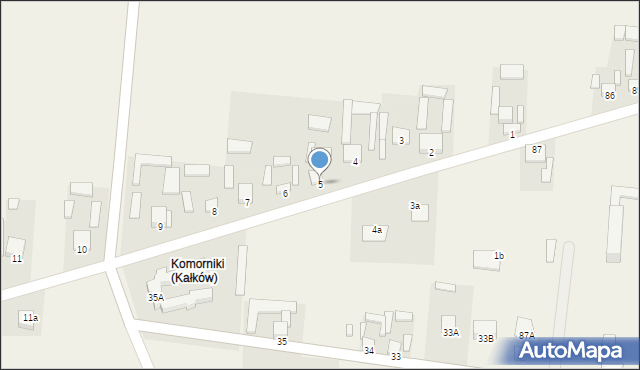 Kałków, Kałków, 5, mapa Kałków