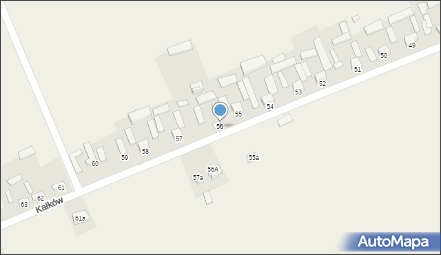 Kałków, Kałków, 56, mapa Kałków
