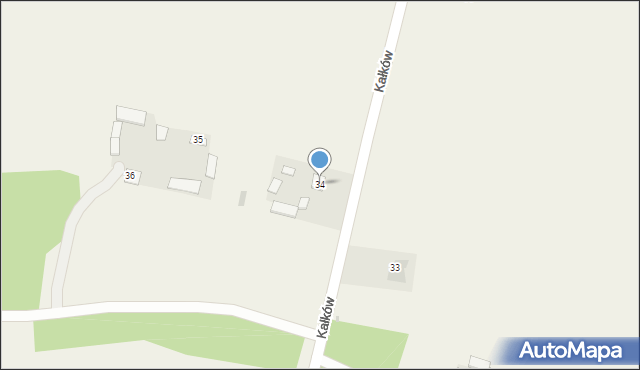 Kałków, Kałków, 34, mapa Kałków