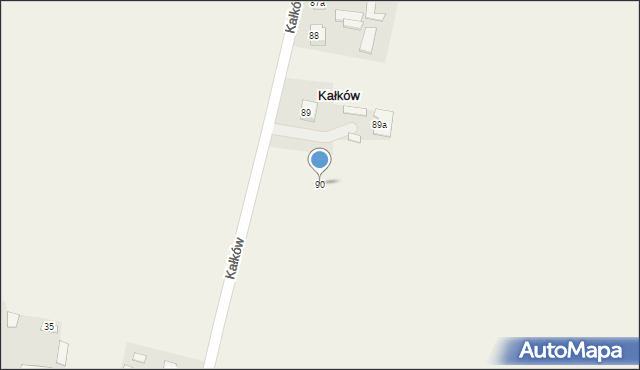 Kałków, Kałków, 90, mapa Kałków