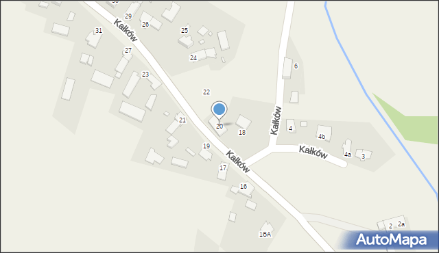 Kałków, Kałków, 20, mapa Kałków