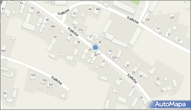 Kałków, Kałków, 34, mapa Kałków