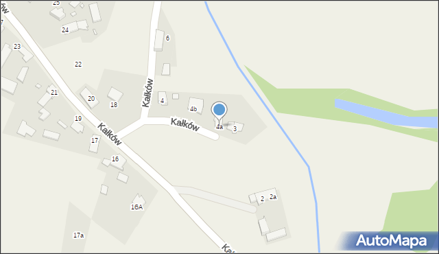 Kałków, Kałków, 4a, mapa Kałków