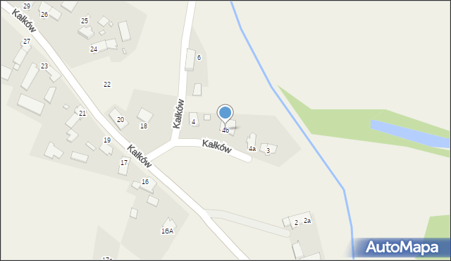 Kałków, Kałków, 4b, mapa Kałków