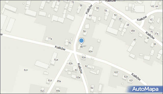Kałków, Kałków, 60, mapa Kałków
