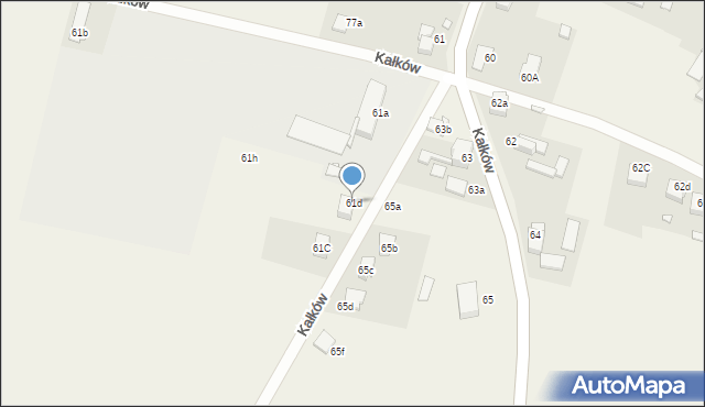 Kałków, Kałków, 61d, mapa Kałków