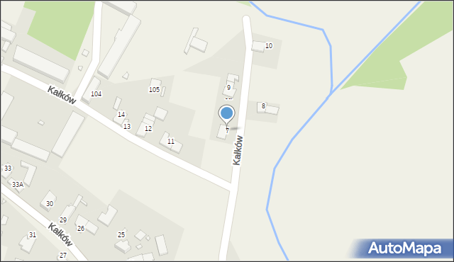 Kałków, Kałków, 7, mapa Kałków