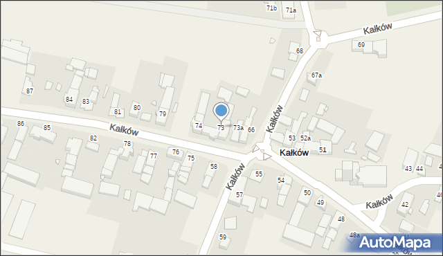 Kałków, Kałków, 73, mapa Kałków