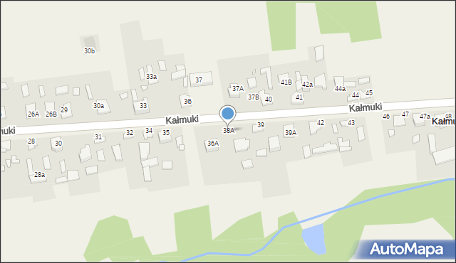 Kałmuki, Kałmuki, 38A, mapa Kałmuki