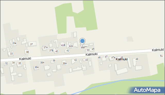 Kałmuki, Kałmuki, 44a, mapa Kałmuki